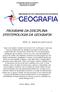 PROGRAMA DA DISCIPLINA: EPISTEMOLOGIA DA GEOGRAFIA