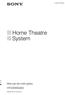 (2) Home Theatre System. Manual de instruções HT-DDWG Sony Corporation