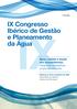 IX Congresso Ibérico de Gestão e Planeamento da Água
