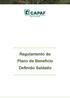 CAPAF CAIXA DE PREVIDÊNCIA COMPLEMENTAR DO BANCO DA AMAZÔNIA. Regulamento do Plano de Benefício Definido Saldado