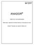 abcd ANADOR (dipirona monoidratada) Boehringer Ingelheim do Brasil Química e Farmacêutica Ltda. Anador Solução oral (gotas) 500mg/mL