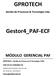 GPROTECH. Gestor4_PAF-ECF