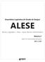 ALESE. Assembleia Legislativa do Estado de Sergipe. Volume I. Técnico Legislativo / Área Apoio Técnico Administrativo