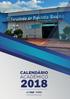 CALENDÁRIO ACADÊMICO 2018