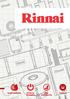 Almanaque. Referência conceitual de aplicação dos produtos Rinnai
