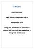 GASTROBION. Kley Hertz Farmacêutica S.A. Suspensão Oral. 37mg/mL hidróxido de alumínio + 40mg/mL hidróxido de magnésio + 5mg/mL simeticona