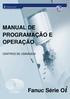 MANUAL DE PROGRAMAÇÃO E OPERAÇÃO