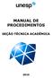 MANUAL DE PROCEDIMENTOS SEÇÃO TÉCNICA ACADÊMICA