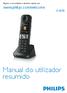 Registe o seu produto e obtenha suporte em.  D6050. Manual do utilizador resumido