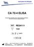 CA 72-4 ELISA. Imunoensaio enzimático para a determinação quantitativa, do CA 72-4 em soro e plasma humano. 12x8