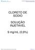 CLORETO DE SODIO SOLUÇÃO INJETAVEL. 9 mg/ml (0,9%)