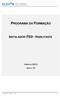 PROGRAMA DA FORMAÇÃO INSTALADOR ITED - HABILITANTE CURSO N.º AÇÃO N.º 22. Programa de Formação / 13