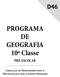 PROGRAMA DE GEOGRAFIA 10ª Classe