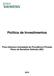 Política de Investimentos. Previ-Siemens Sociedade de Previdência Privada Plano de Benefício Definido (BD)