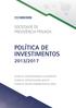 POLÍTICA de INVESTIMENTOS