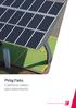 PVing Parks. Coberturas solares para autoconsumo. Tecnologia para a eficiência energética