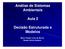 Análise de Sistemas Ambientais. Aula 2. Decisão Estruturada e Modelos