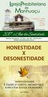 HONESTIDADE X DESONESTIDADE