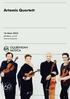 Artemis Quartett. 16 Maio segunda, 19:00h Grande Auditório. artemis quartett felix broede