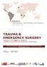 TRAUMA & EMERGENCY SURGERY TALKS & FELLOWSHIP MODELS SIMPÓSIO DE CIRURGIA DE URGÊNCIA E EMERGÊNCIA