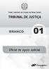 OFICIAL DE APOIO JUDICIAL (TIPO 1 BRANCA) PROVA APLICADA EM