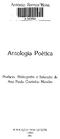 António Ramos ^Rosa A Antologia Poética. Prefácio, Bibliografia e Selecção de Ana Paula Coutinho Mendes