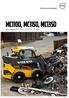 MC110D, MC115D, MC135D. Minicarregadeiras Volvo ROC: kg 74,8-93,3 hp