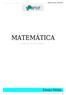 Supletivo Tropical - Matemática MATEMÁTICA. Caderno do Estudante. Ensino Médio