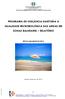 PROGRAMA DE VIGILÂNCIA SANITÁRIA À QUALIDADE MICROBIOLÓGICA DAS AREIAS EM ZONAS BALNEARES RELATÓRIO