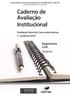 Caderno de Avaliação Institucional