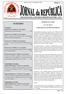 SUMÁRIO. Série I, N. 2. Jornal da República. Quarta-Feira, 14 de Janeiro de 2015 $ 2.50 PUBLICAÇÃO OFICIAL DA REPÚBLICA DEMOCRÁTICA DE TIMOR - LESTE