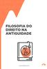 FILOSOFIA DO DIREITO NA ANTIGUIDADE