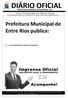 PREFEITURA MUNICIPAL DE ENTRE RIOS - BA. Terça-feira 16 de Janeiro de 2018 Ano II Edição n 09 Caderno 06