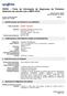 FISPQ Ficha de Informação de Segurança de Produtos Químicos em acordo com a NBR Data da revisão: 14/01/08 Data da impressão: 31/10/2012