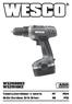 WS2600K2 WS2816K2. Taladro/atornillador a batería PT P04 Ni-Cd Cordless Drill Driver EN P12