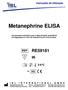 Metanephrine ELISA. Imunoensaio enzimático para a determinação quantitativa em diagnóstico in-vitro de metanefrina em urina humana.