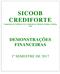 SICOOB CREDIFORTE Cooperativa de Crédito de Livre Admissão da Cidade de Goiânia e Entorno Ltda DEMONSTRAÇÕES FINANCEIRAS