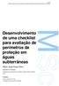 Desenvolvimento de uma checklist para avaliação de perímetros de proteção em águas subterrâneas