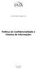 Política de Confidencialidade e Sistema de Informações