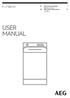 L7TBE721. PT Manual de instruções 2 Máquina de lavar ES Manual de instrucciones 31 Lavadora USER MANUAL