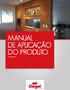 MANUAL DE APLICAÇÃO DO PRODUTO