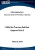 P&Q Engenharia Jr. Empresa Júnior de Petróleo e Química. Edital do Processo Seletivo Engrena