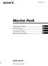 Marine Pack MPK-DVF4. Gebruiksaanwijzing Bruksanvisning Istruzioni per l uso Manual de instruções NL SE IT PT (1)