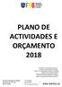 PLANO DE ACTIVIDADES E ORÇAMENTO 2018