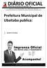 PREFEITURA MUNICIPAL DE UBAITABA - BA. Quinta -feira 27 de Setembro de 2018 Ano II Edição n 116 Caderno 02