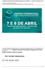 I Simpósio Internacional de Qualidade e Segurança do Paciente - 7 a 8/Abr/16 - São Paulo - SP