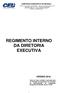 REGIMENTO INTERNO DA DIRETORIA EXECUTIVA