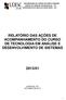 RELATÓRIO DAS AÇÕES DE ACOMPANHAMENTO DO CURSO DE TECNOLOGIA EM ANÁLISE E DESENVOLVIMENTO DE SISTEMAS