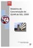 Relatório de Concretização do QUAR do ISEL: 2009