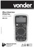 MULTÍMETRO DIGITAL MDV Manual de Instruções Leia antes de usar Manual de instruciones Lea antes de usar. Multímetro Digital